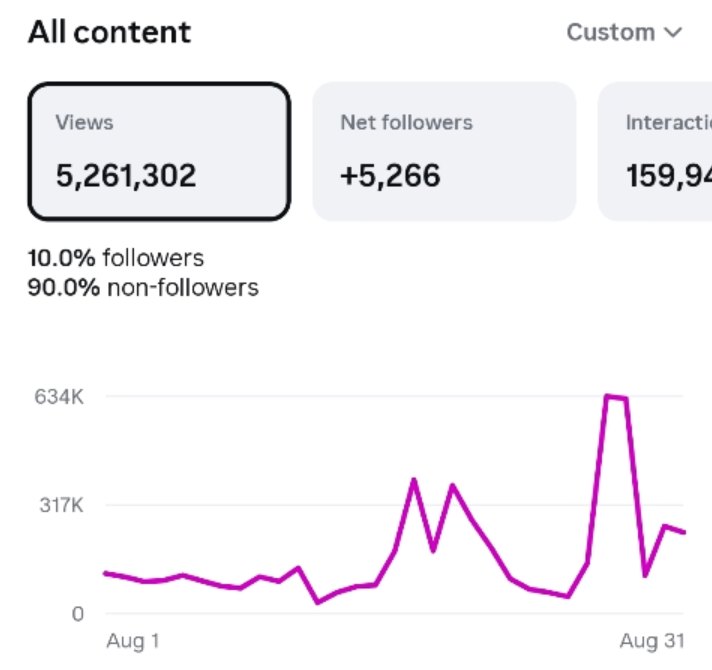 Instagram: 5 261 302 views za august