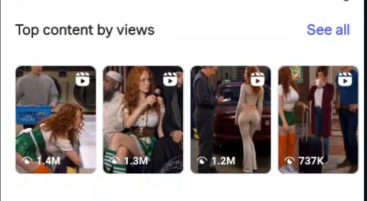 Instagram: top reels 1,4M, 1,3M, 1,2M views